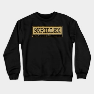 Aliska text black retro - SKRILLEX Crewneck Sweatshirt
